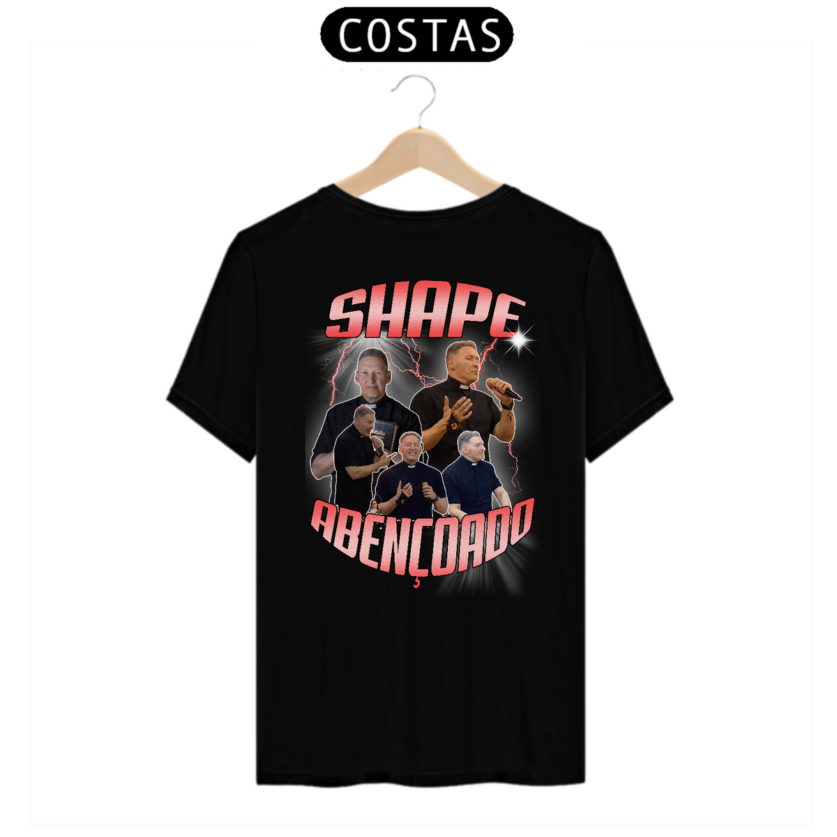 Nome do produto: Camiseta Shape Abençoado (Estampa nas Costas)