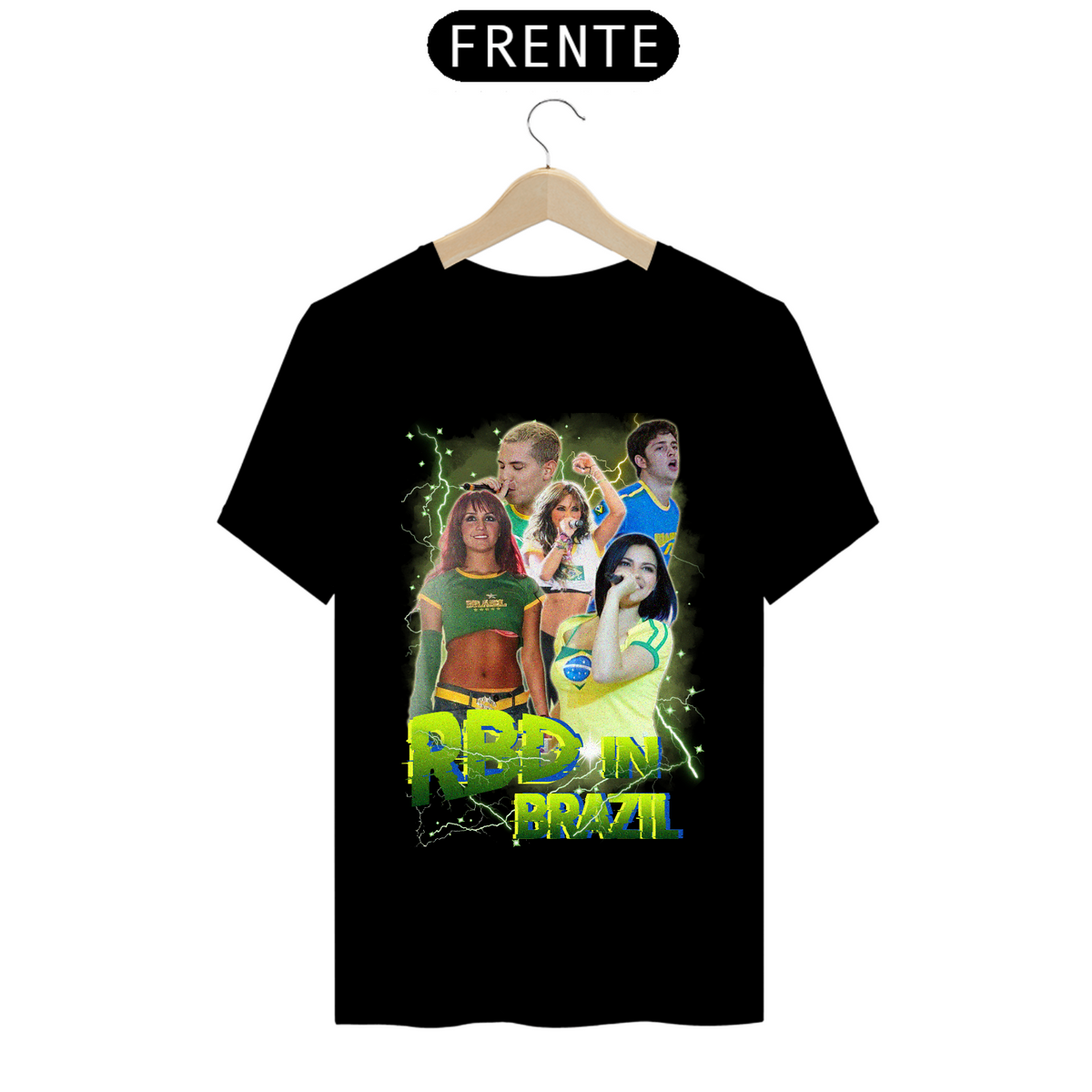 Nome do produto: Camiseta RBD In Brazil - 5 Integrantes