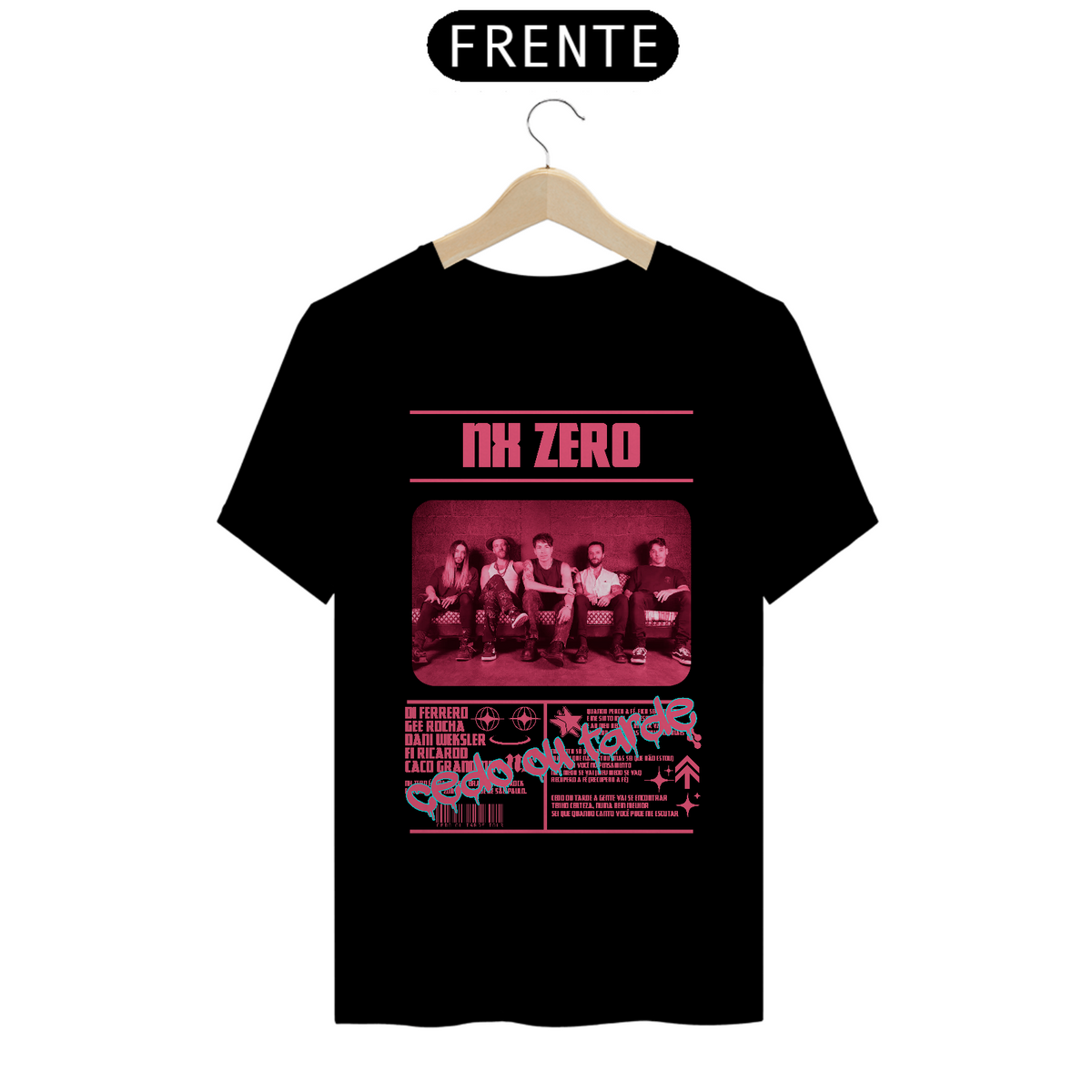 Nome do produto: Camiseta NX Zero Cedo Ou Trade