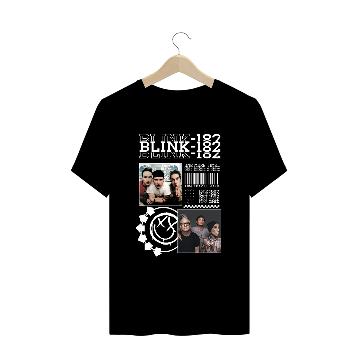 Nome do produto: Camiseta Plus Size Blink-182 One More Time...