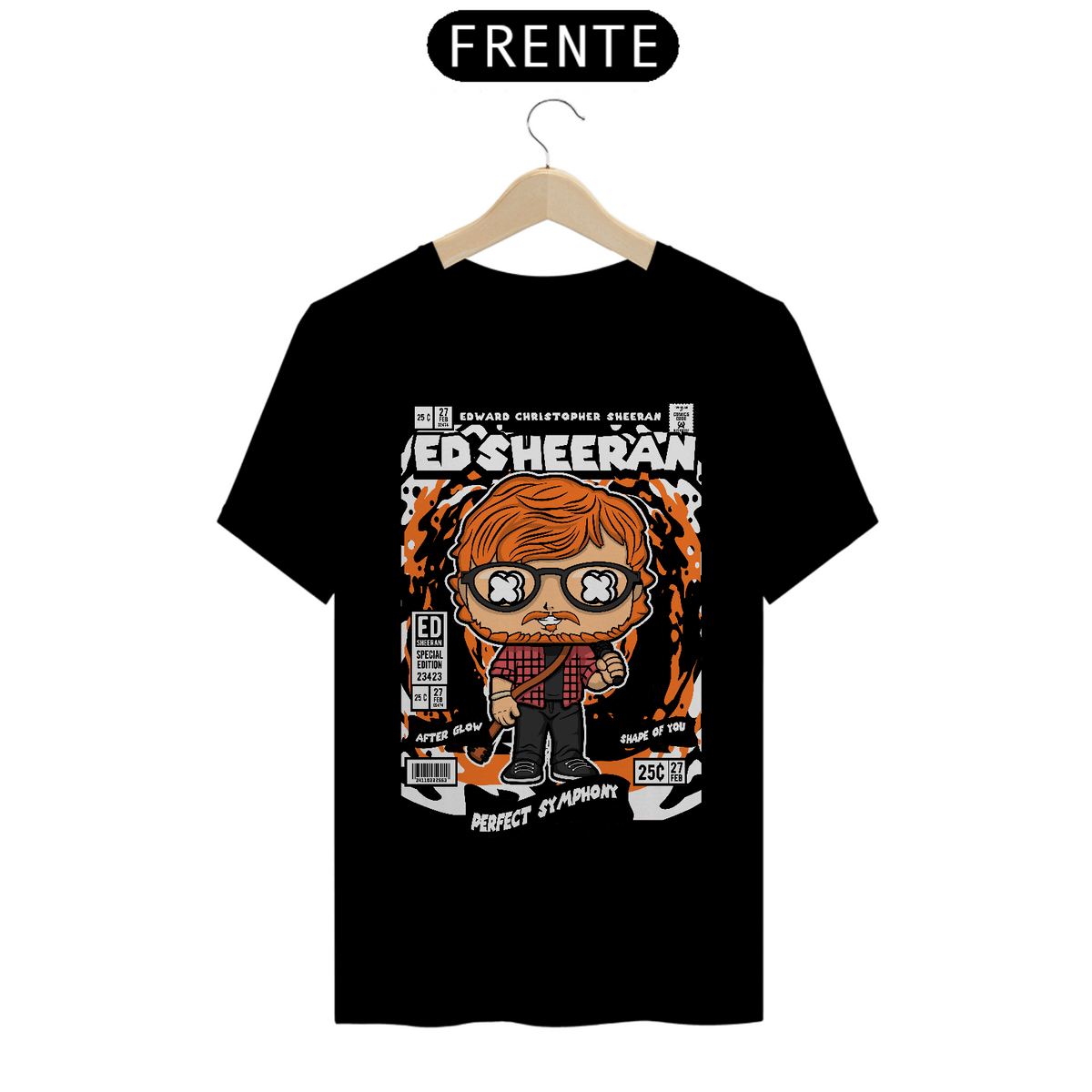 Nome do produto: Camiseta Funko Pop Ed Sheeran