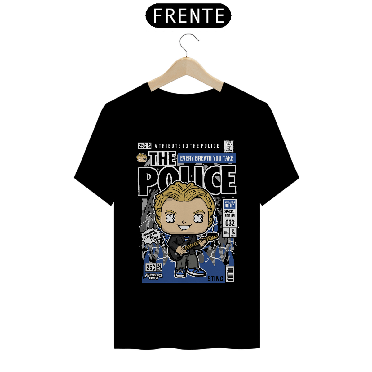 Nome do produto: Camiseta Funko Pop The Police