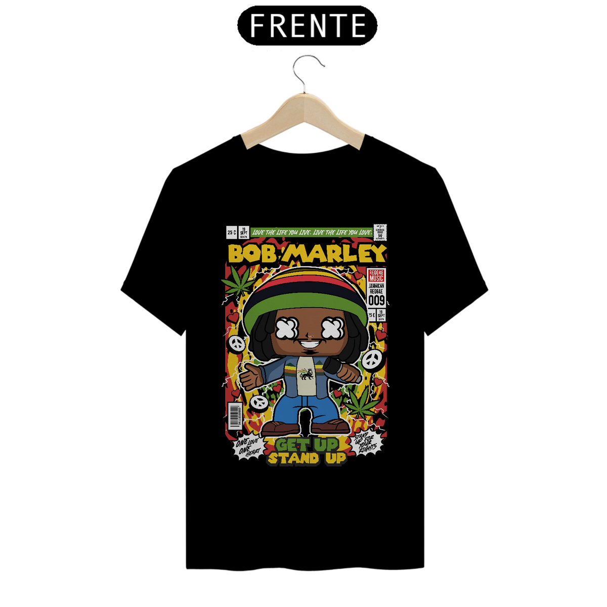 Nome do produto: Camiseta Funko Pop Bob Marley