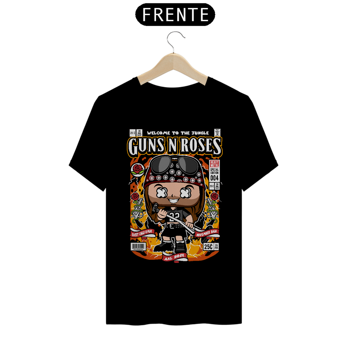 Nome do produto: Camiseta Funko Pop Guns \'N\' Roses