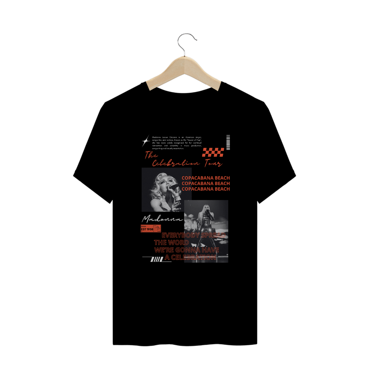 Nome do produto: Camiseta Plus Size Madonna The Celebration Tour