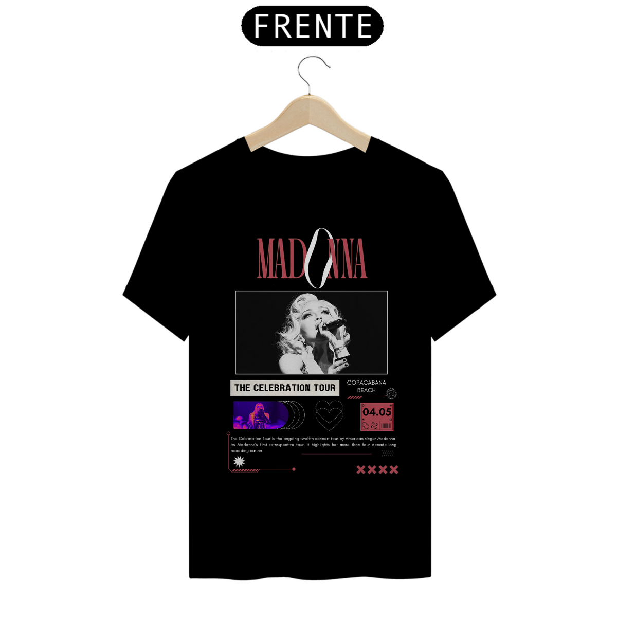 Nome do produto: Camiseta Madonna 04.05