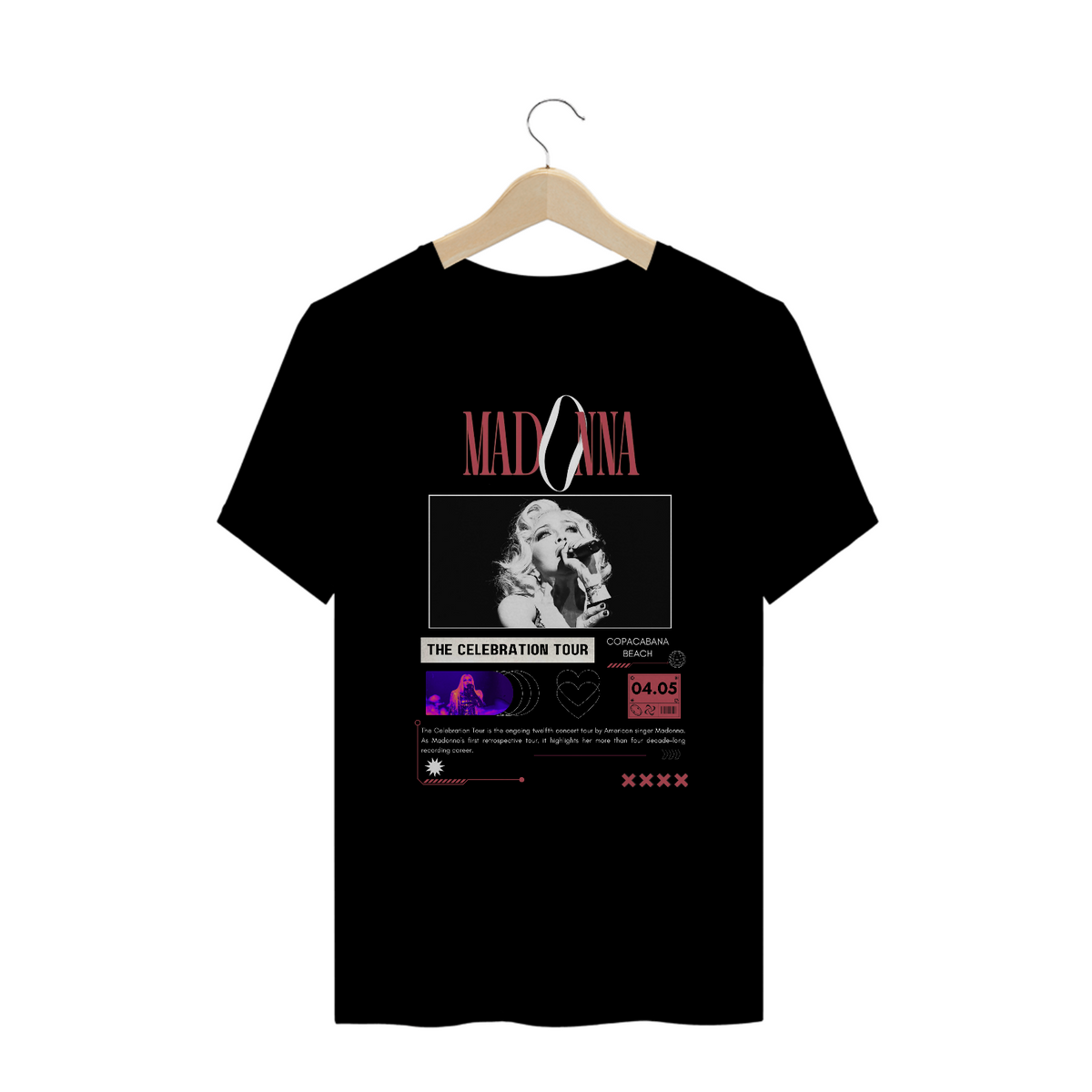 Nome do produto: Camiseta Plus Size Madonna 04.05