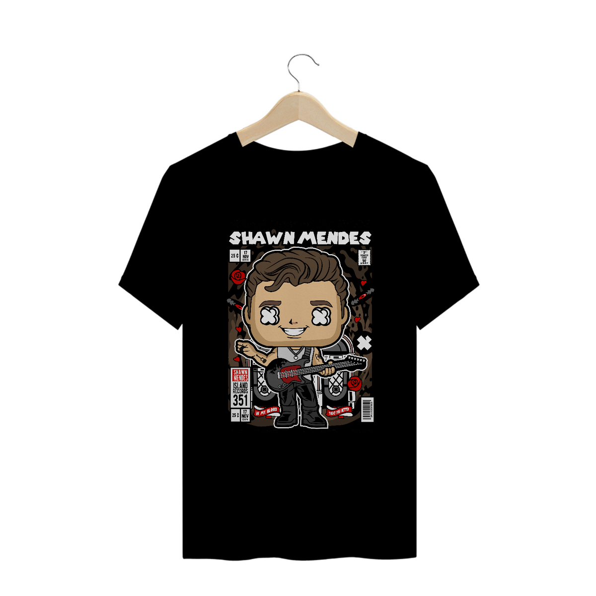 Nome do produto: Camiseta Plus Size Funko Pop Shawn Mendes