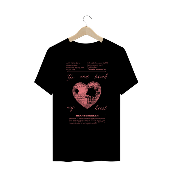 Camiseta Plus Size Mariah Carey Heartbreaker