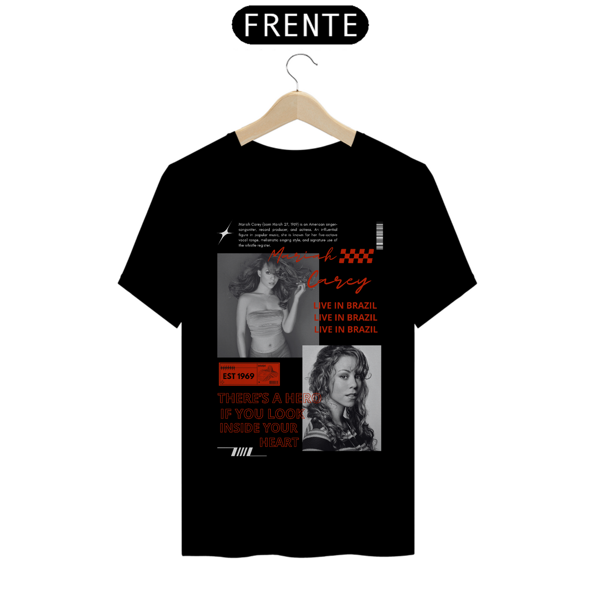 Nome do produto: Camiseta Mariah Carey Live in Brazil