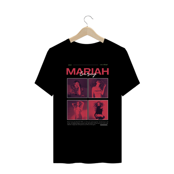 Camiseta Plus Size  Mariah Carey Live in Brazil 2024