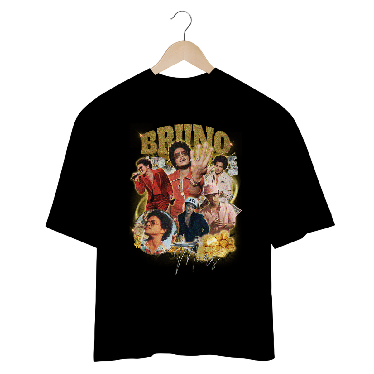 Nome do produto: Camiseta Oversized Bruno Mars