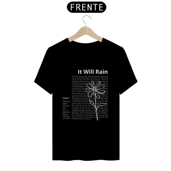 Camiseta Bruno Mars It Will Rain (Preta)