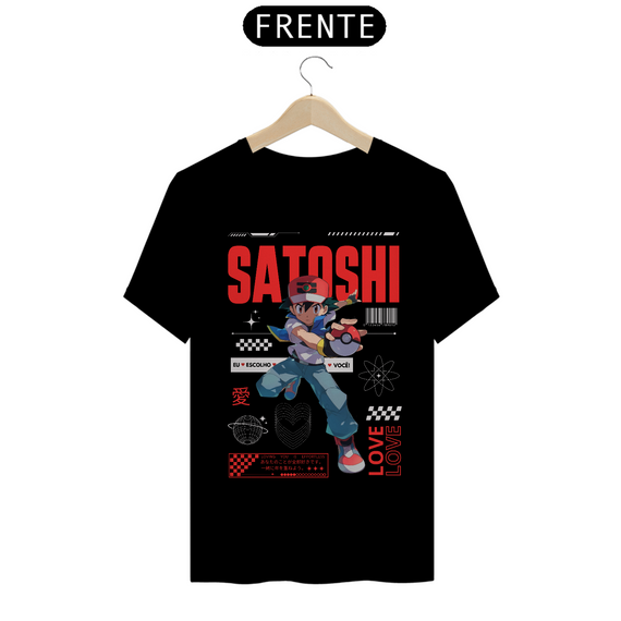 Camiseta Ash Eu Escolho Você (Estampa na Frente) Preta