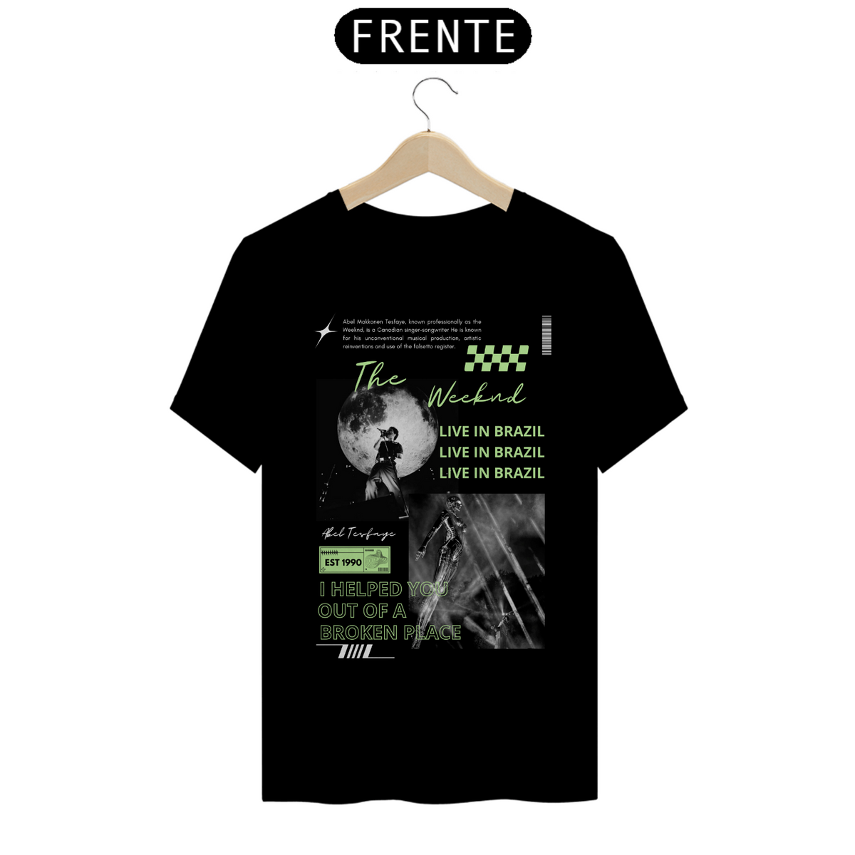 Nome do produto: Camiseta The Weeknd Live in Brazil