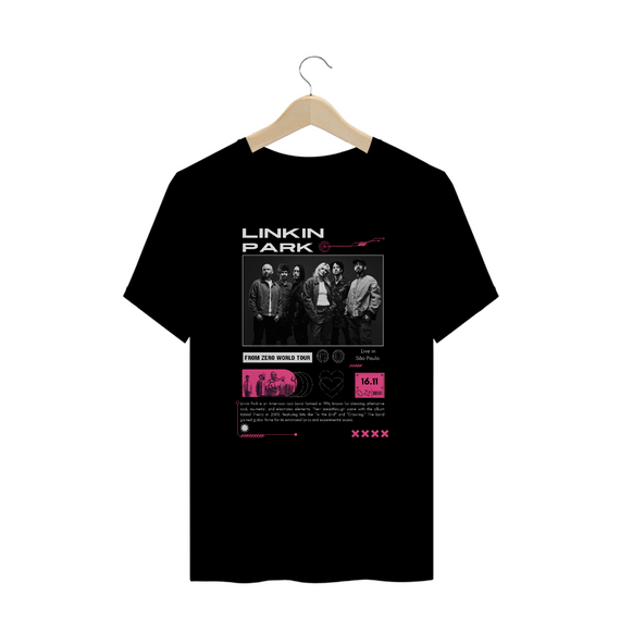 Camiseta Plus Size Linkin Park From Zero Tour 16.11