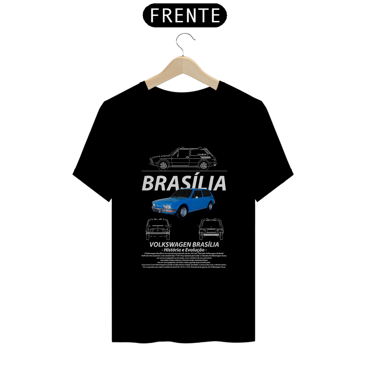 Nome do produto: Camiseta Brasília - Coleção Biografia
