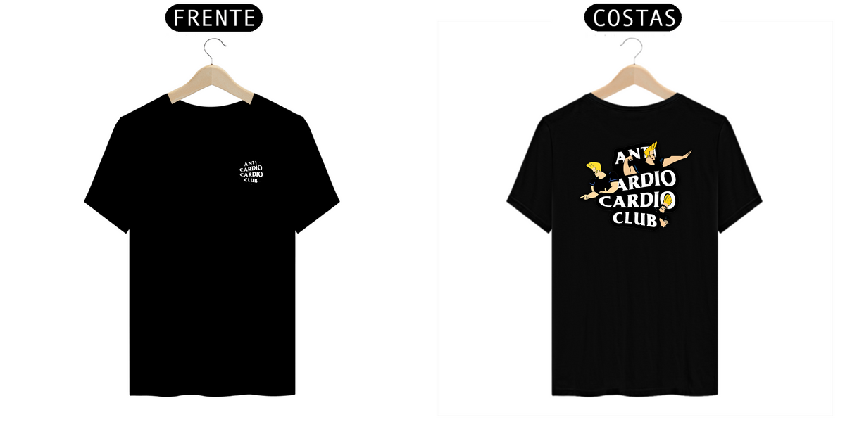 Nome do produto: Camiseta - ANTI CARDIO CLUB -  Jhonny Bravo