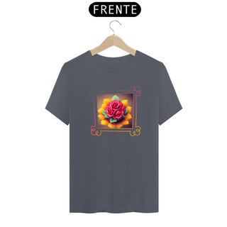 Nome do produtoFlor 001 | borda colorida |  camiseta