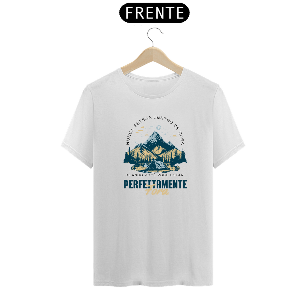 Nome do produto: Camiseta Nunca esteja dentro de casa