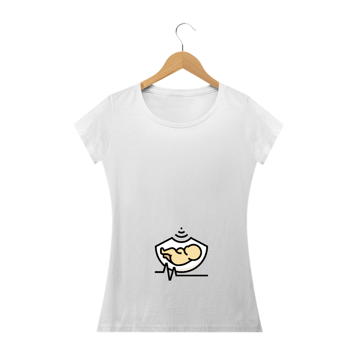 Nome do produto: Camiseta baby long ultrassom bebê