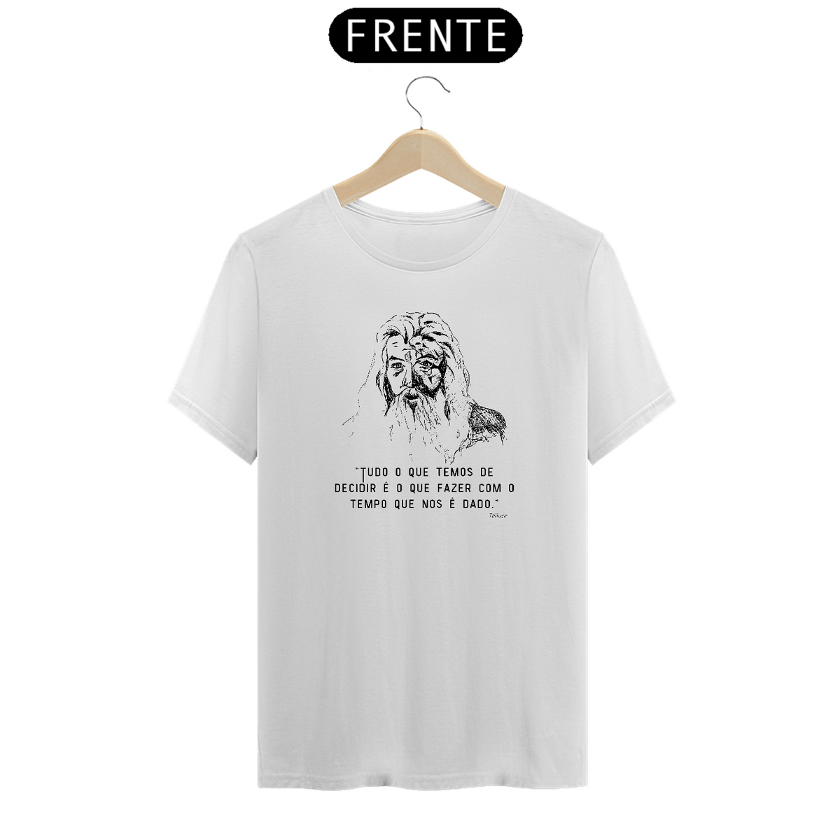 Nome do produto: Camiseta  masculina Tolkien citação tempo