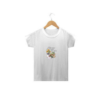 Camiseta infantil a educação é uma atmosfera - Girassol