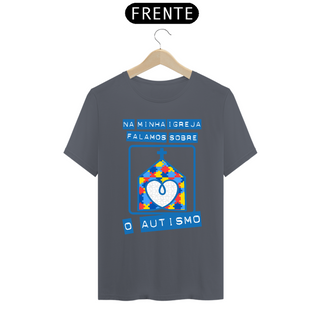 Nome do produtoT-shirt - autismo (na minha igreja falamos sobre o autismo)