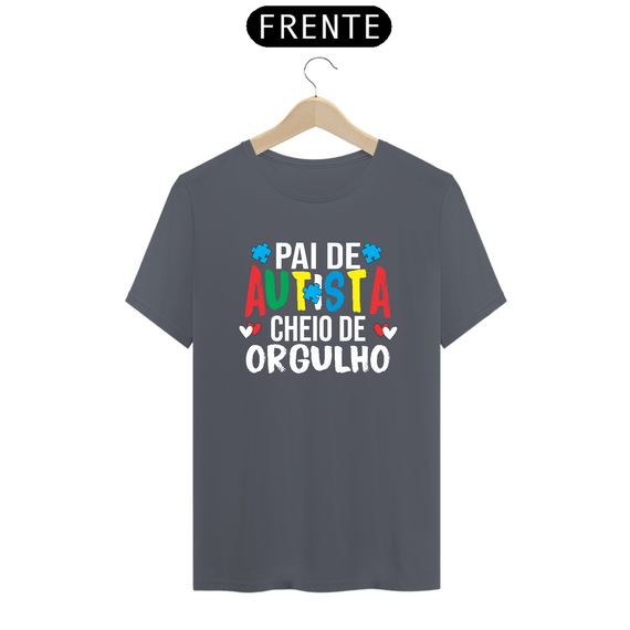 T-shirt - autismo (Pai de autista cheio de orgulho)