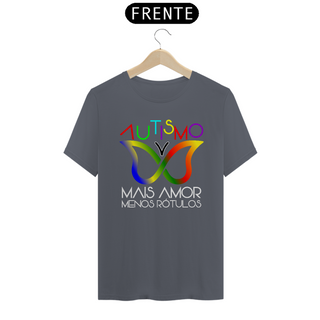 Nome do produtoT-shirt - Autismo mais amor e menos rótulos