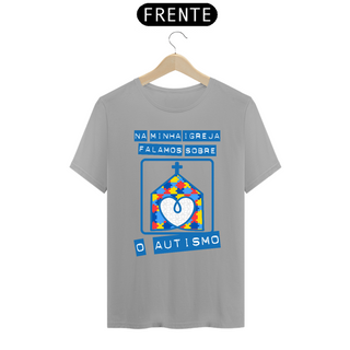 Nome do produtoT-shirt - autismo (na minha igreja falamos sobre o autismo)