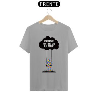 Nome do produtoT-shirt - autismo (Pense antes de julgar)