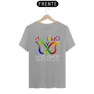 Nome do produtoT-shirt - Autismo mais amor e menos rótulos