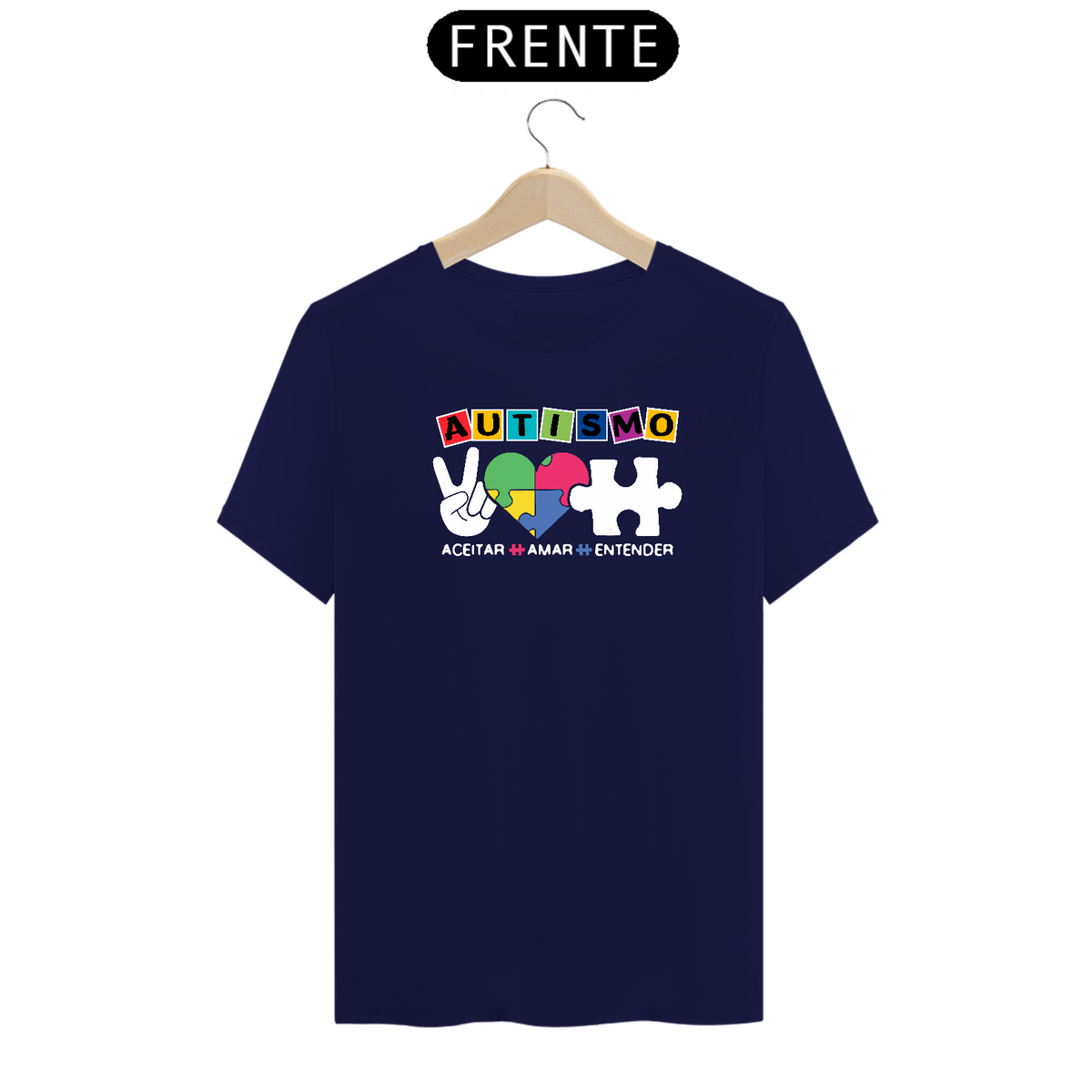 Nome do produto: T-shirt (autismo: aceitar, amar, entender)