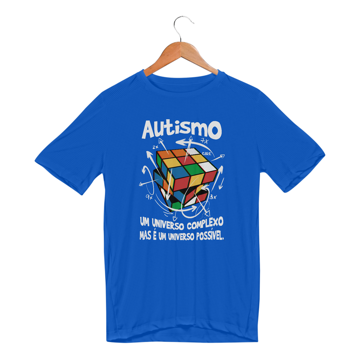 Nome do produto: Camiseta UV DRY - autismo (um universo complexo)