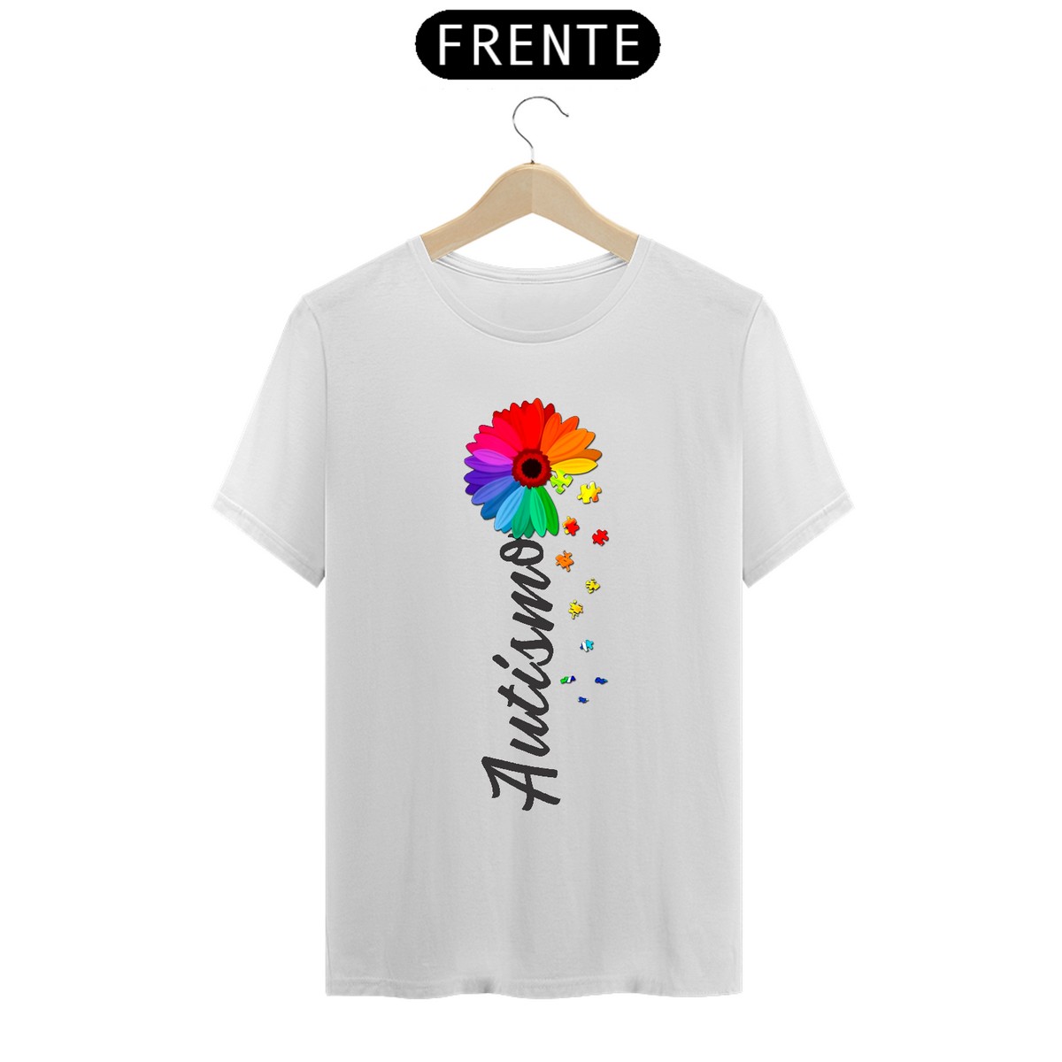 Nome do produto: T-shirt - autismo (autismo em forma de flor)