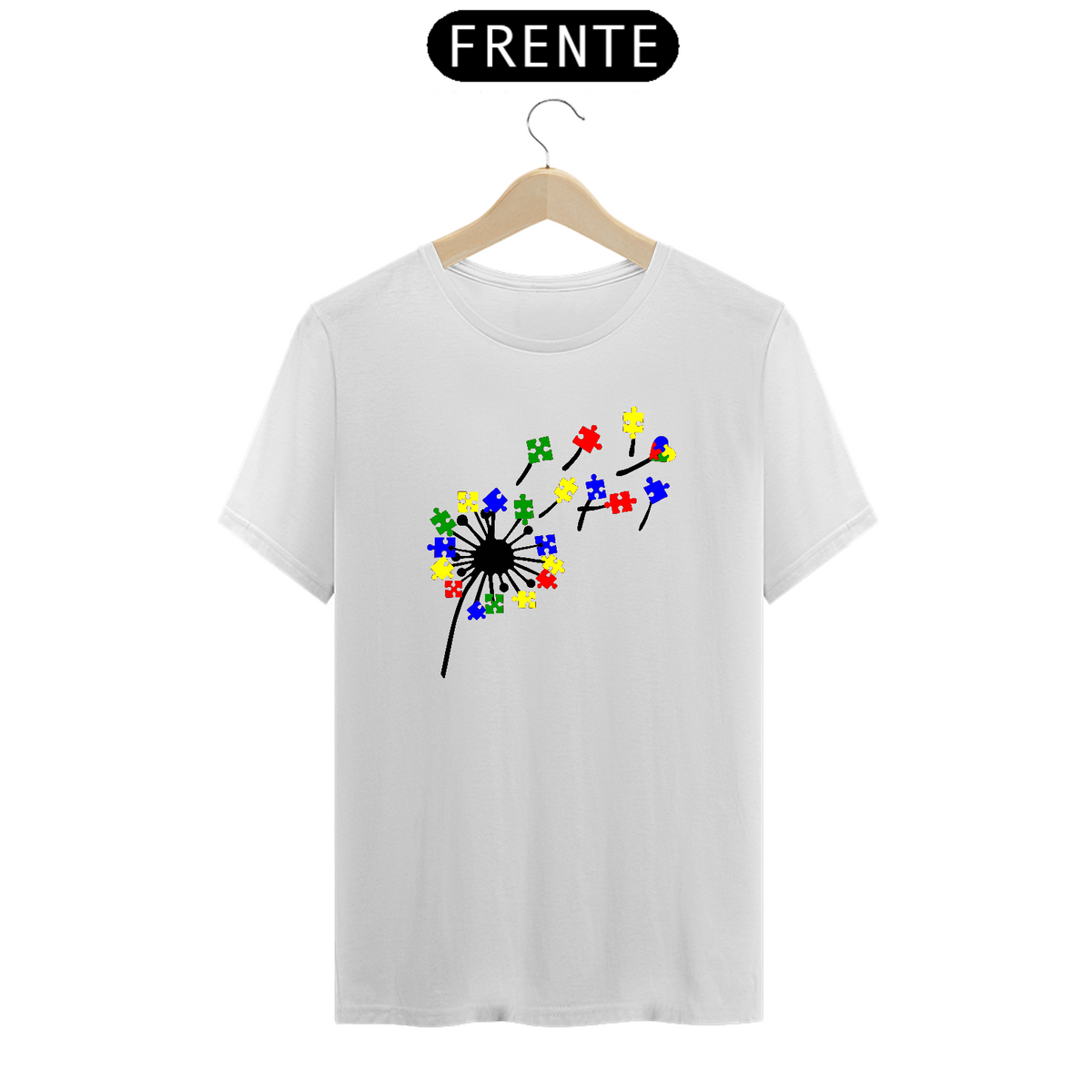 Nome do produto: T-shirt - autismo (pétalas de amor)