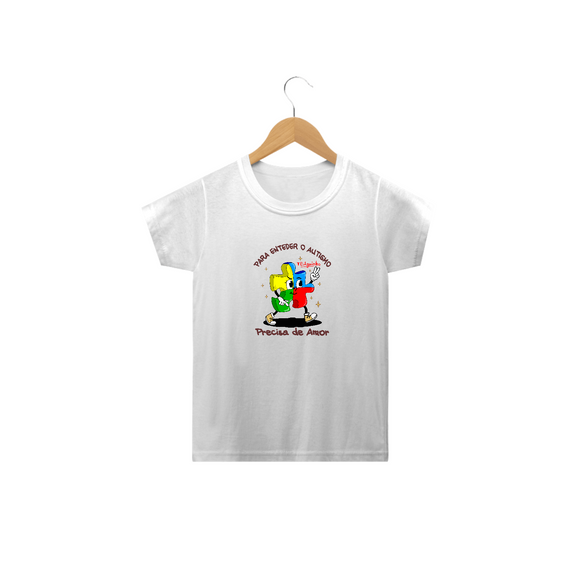 T-shirt Infantil - autismo (TEAguinho)