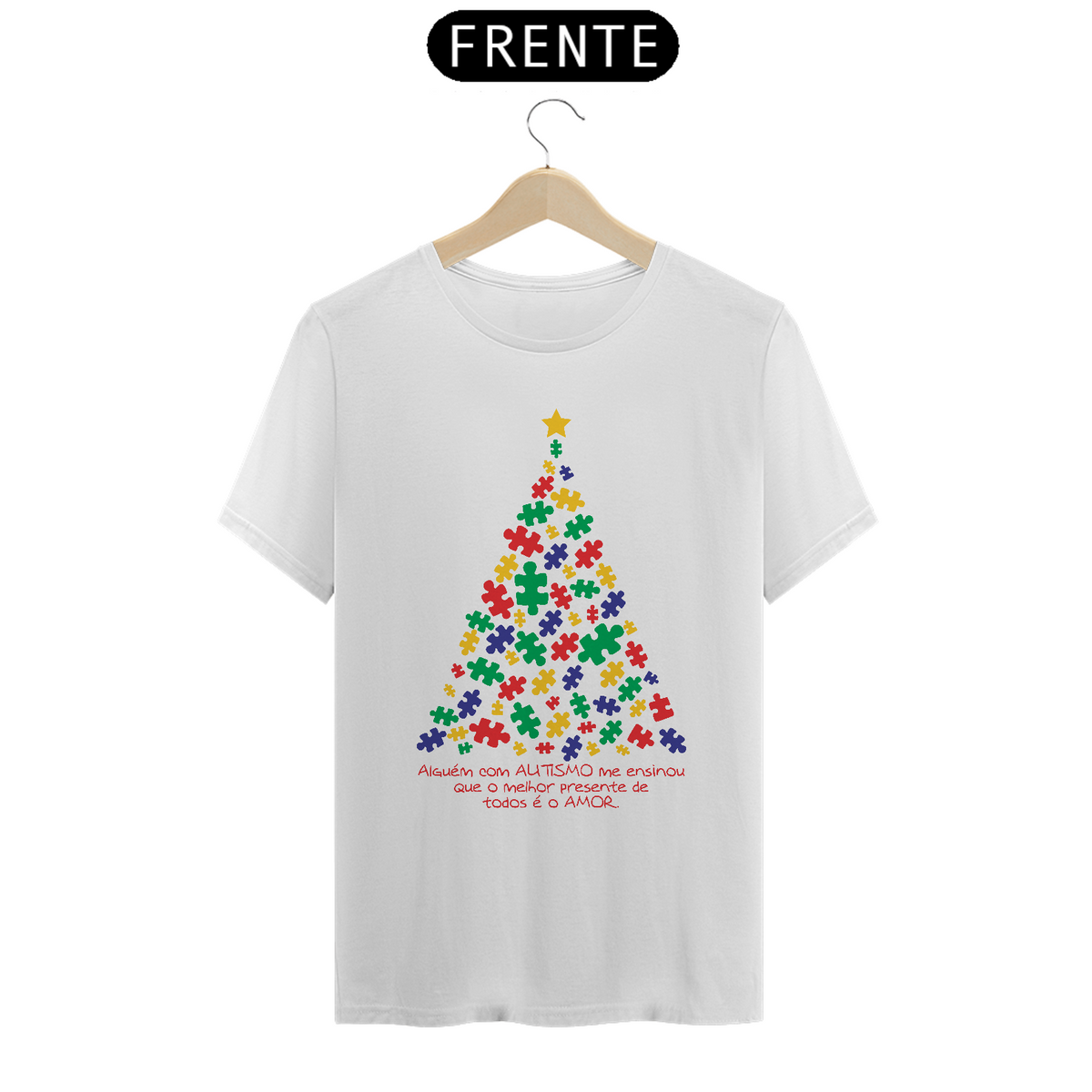 Nome do produto: T-shirt - autismo (Natal 2)