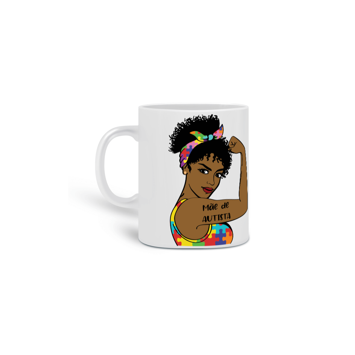 Nome do produto: Caneca Clássica (mãe de autista afro)