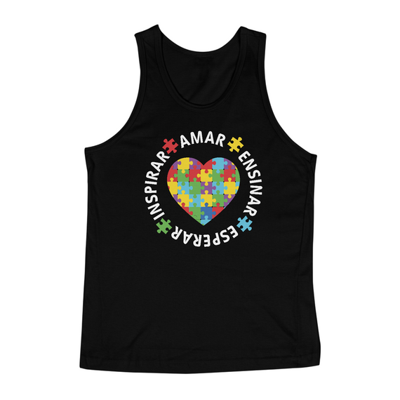 Camiseta Regata (amar, ensinar, esperar, inspirar)