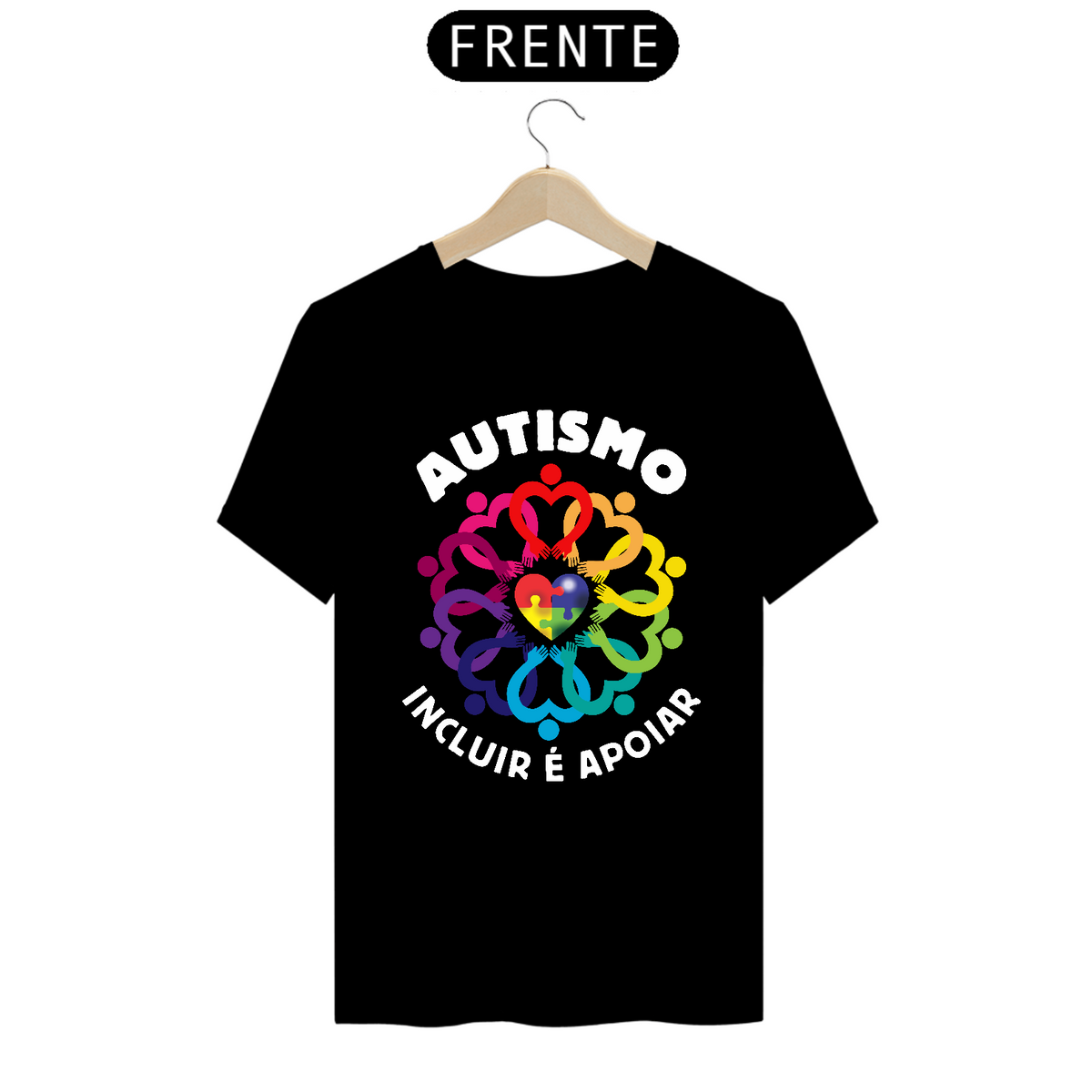 Nome do produto: T-shirt - autismo (autismo, incluir é apoiar)