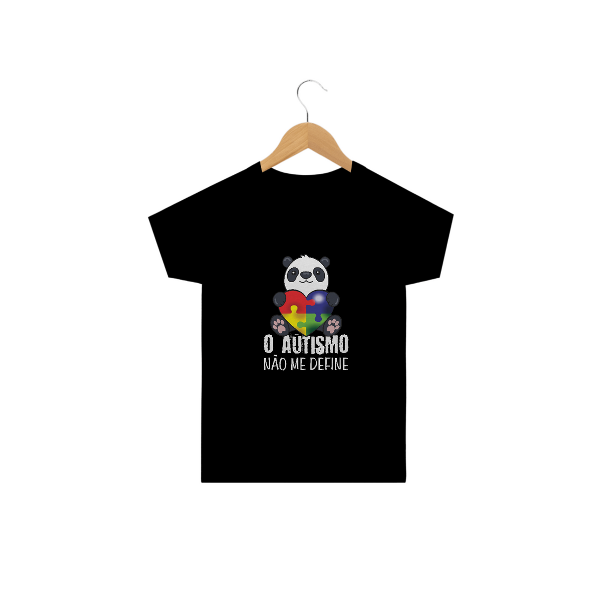 Nome do produto: T-shirt Infantil - autismo (o autismo não me define)