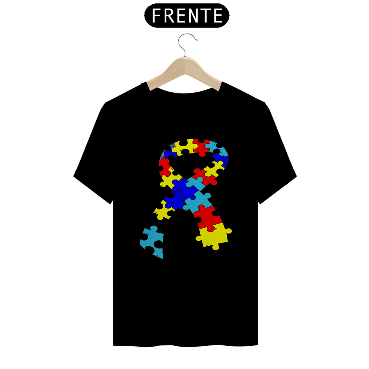 Nome do produto: T-shirt - autismo (símbolo laço)
