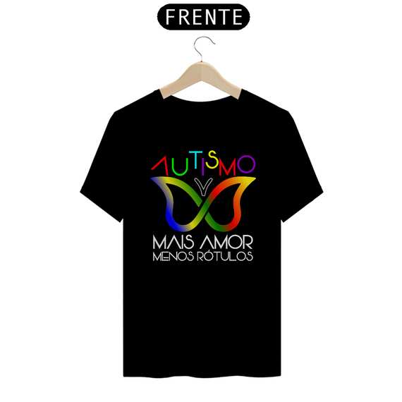 T-shirt - Autismo mais amor e menos rótulos