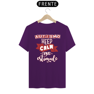 Nome do produtoT-shirt - autismo (keep calm and estimule)