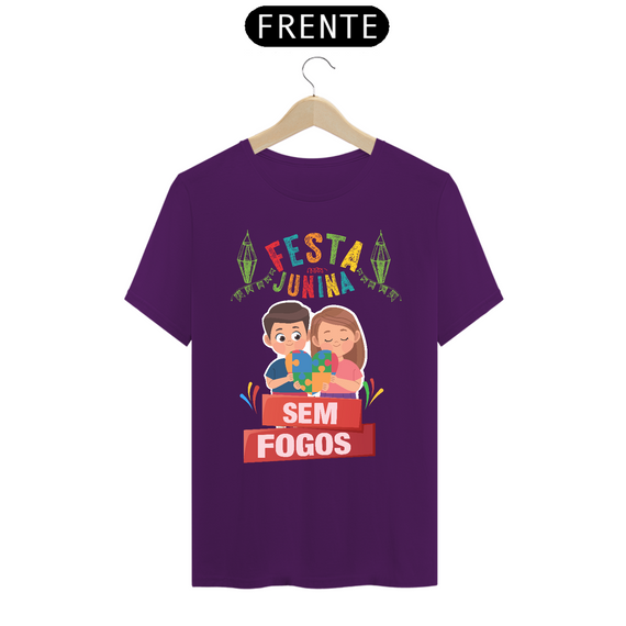 T-shirt - autismo (festa junina sem fogos)