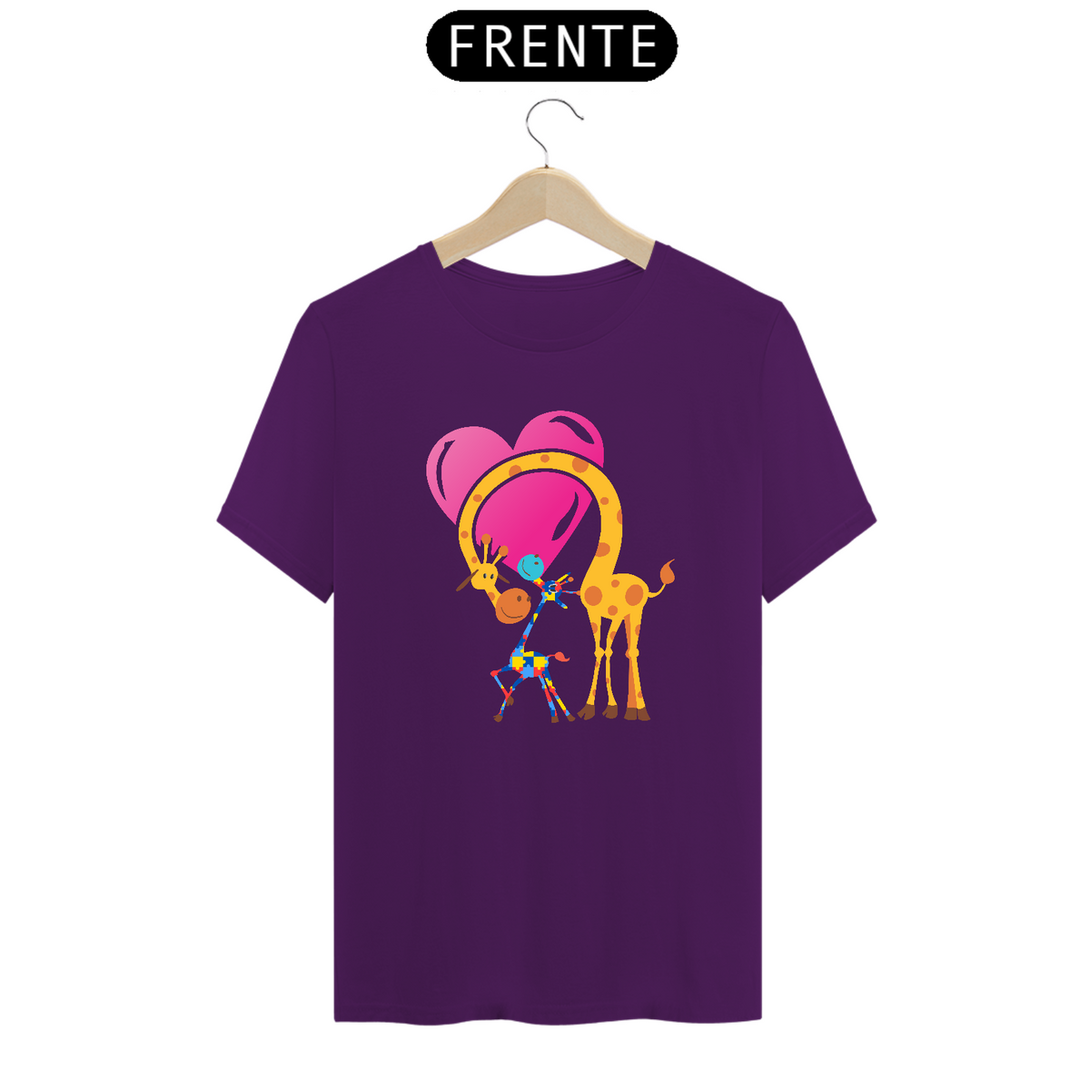 Nome do produto: T-shirt - autismo (mãe girafa)