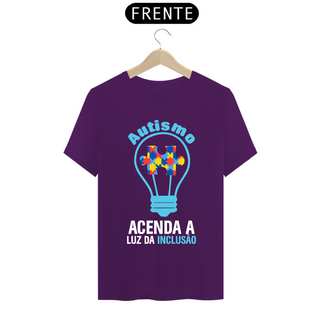 Nome do produtoT-shirt - autismo (autismo, acenda a luz da inclusão)