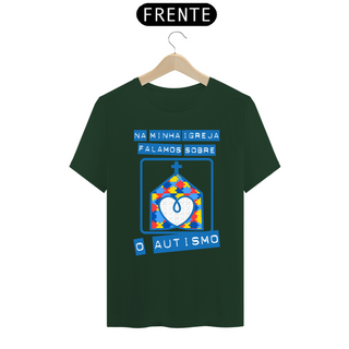 Nome do produtoT-shirt - autismo (na minha igreja falamos sobre o autismo)